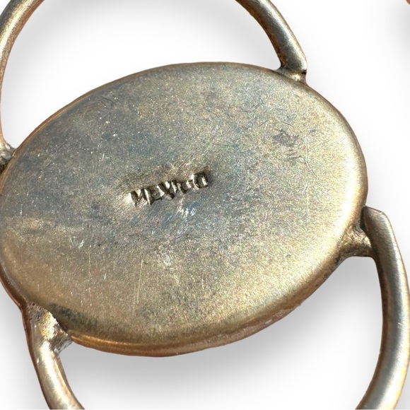 Vintage Mexico Silver and Abalone Bracelet - Picture 8 of 8